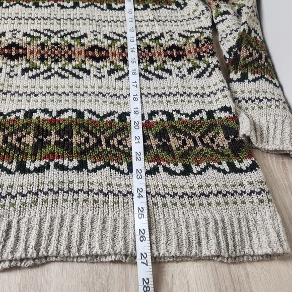 Vintage Women's Chunky Knit Turtleneck Oversized Sweater Large - Picture 13 of 14